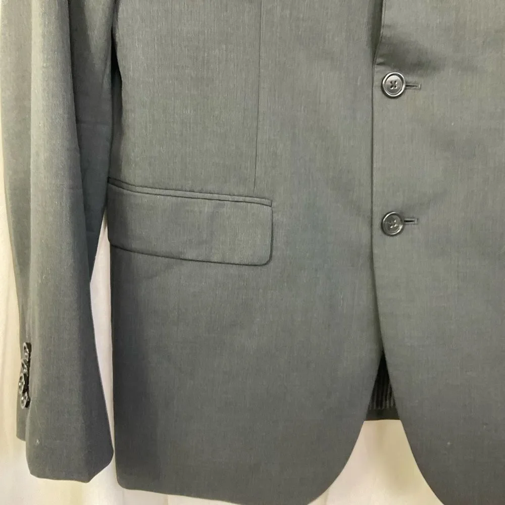 J. Crew Men's Black Wool Blend Notch Lapel Collar Blazer Jacket Size 42R